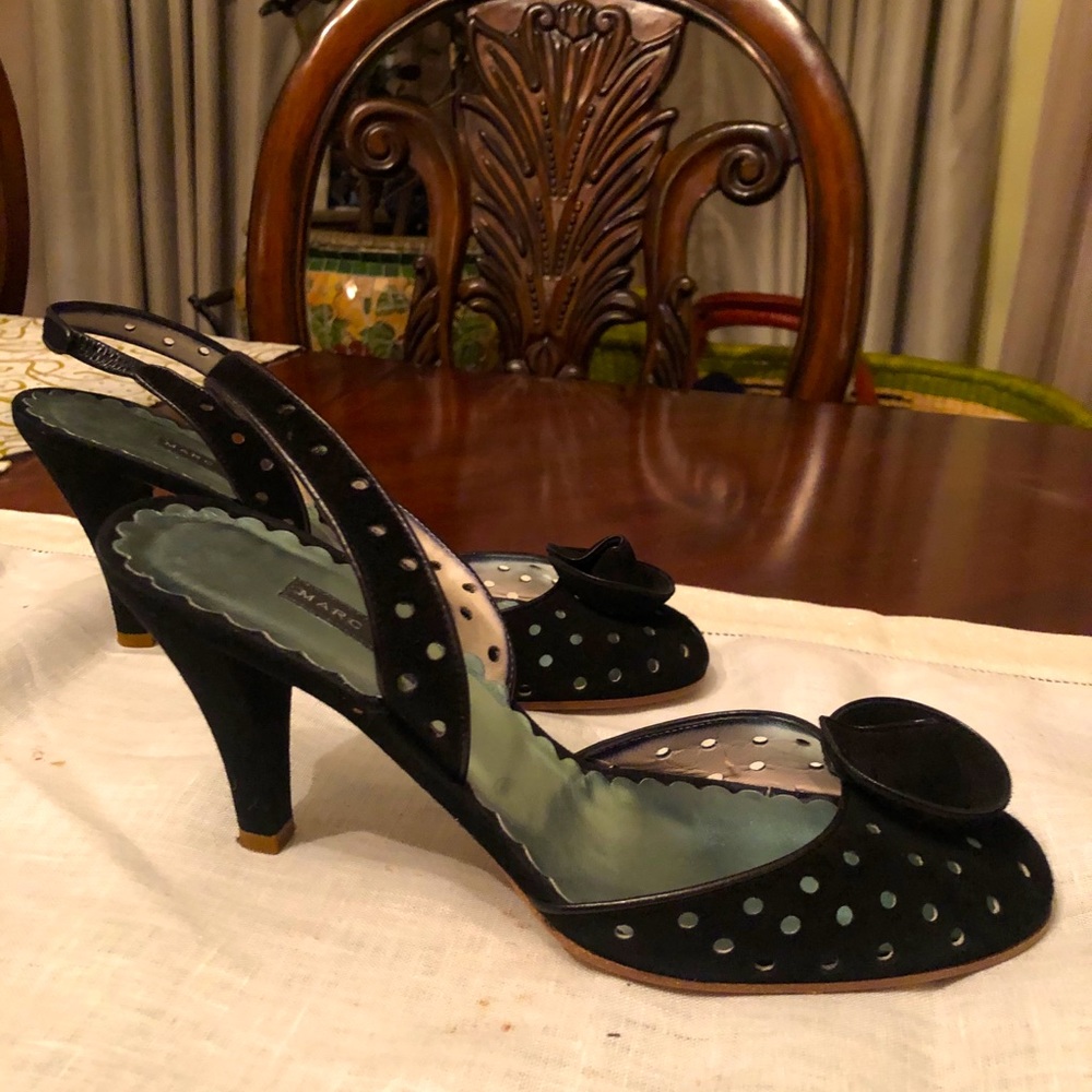 Marc Jacob Suede Sling back heels size 8.5